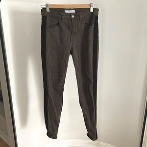 Dynamite Denim Kate - Army Green w/ Black Stripe